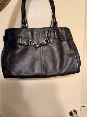 Coach Hamptons Leather Carryall Satchel